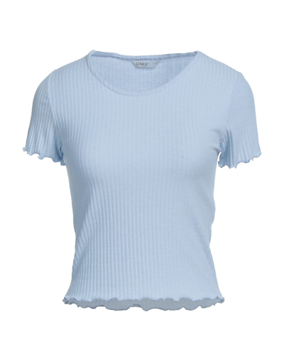Shop Only Woman T-shirt Sky Blue Size Xs Polyester, Viscose, Elastane