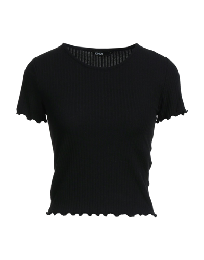 Shop Only Woman T-shirt Black Size Xl Polyester, Viscose, Elastane
