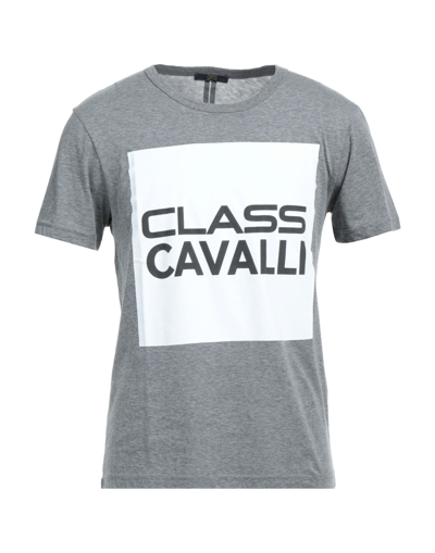 Shop Cavalli Class Man T-shirt Light Grey Size Xl Cotton, Polyester