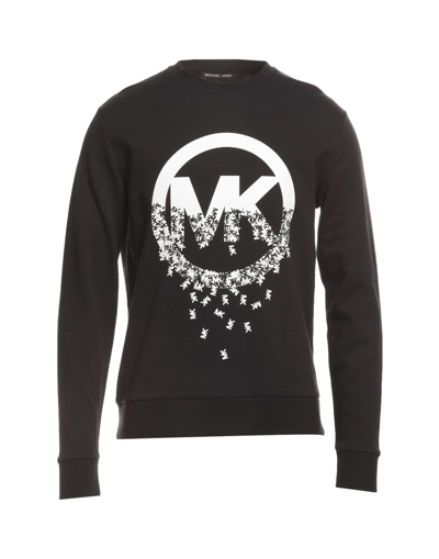 Shop Michael Kors Mens Man Sweatshirt Black Size Xxl Cotton, Polyester