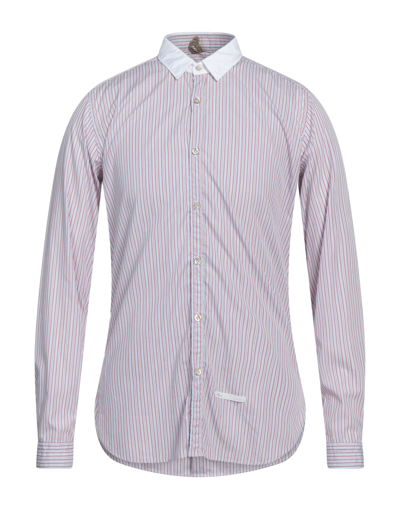 Shop Dnl Man Shirt Lilac Size 15 ¾ Cotton In Purple