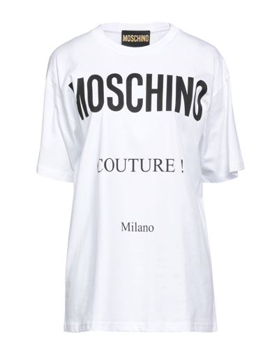 Shop Moschino Woman T-shirt White Size S Cotton