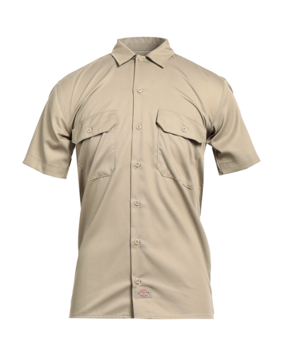 Shop Dickies Man Shirt Sage Green Size S Polyester, Cotton