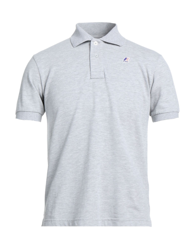 Shop K-way Man Polo Shirt Light Grey Size Xl Cotton