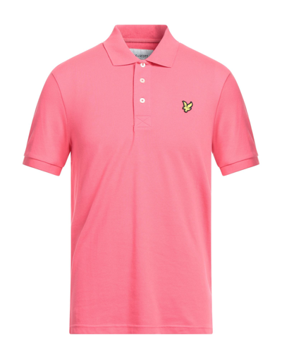 Shop Lyle & Scott Man Polo Shirt Coral Size S Organic Cotton, Elastane In Red