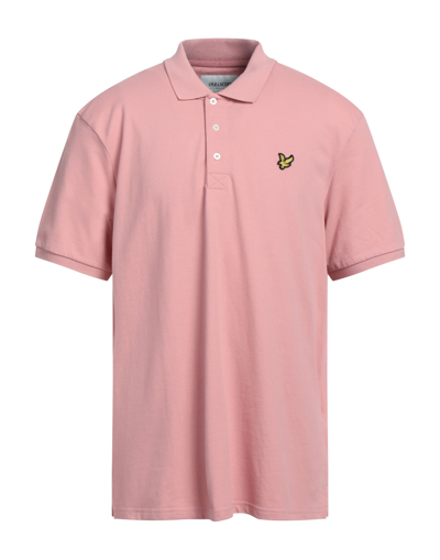 Shop Lyle & Scott Man Polo Shirt Blush Size S Organic Cotton, Elastane In Pink