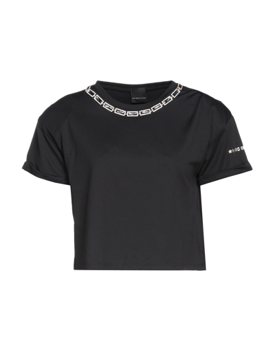 Shop Marc Ellis Woman T-shirt Black Size Xs Polyester, Elastane