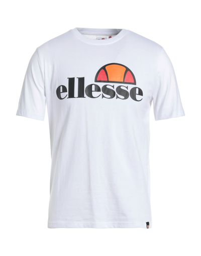 Shop Ellesse Man T-shirt White Size S Cotton