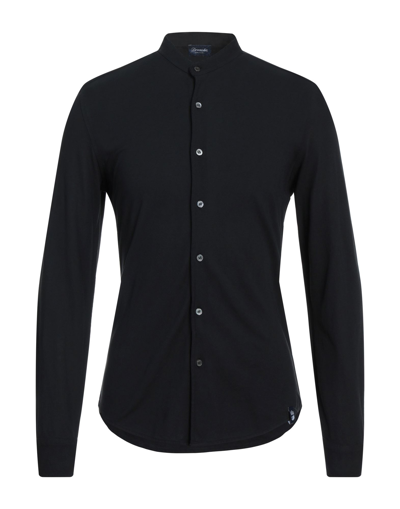 Shop Drumohr Man Shirt Black Size S Cotton