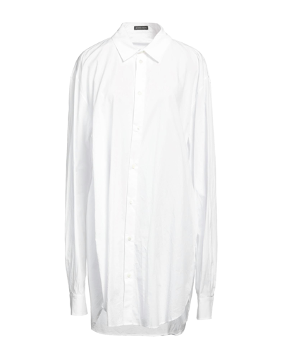Shop Ann Demeulemeester Woman Shirt White Size 16 Cotton