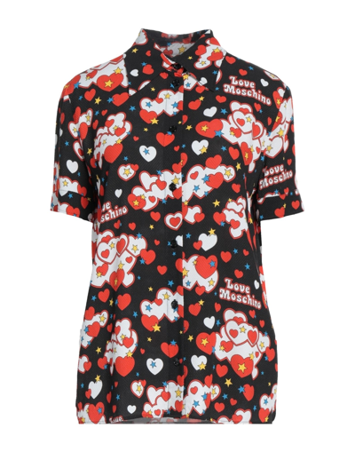 Shop Love Moschino Woman Shirt Black Size 6 Viscose