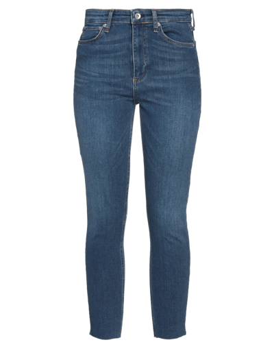 Shop Rag & Bone Woman Jeans Blue Size 24 Cotton, Lyocell, Elastomultiester, Elastane