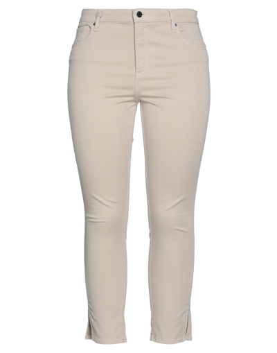 Shop Armani Exchange Woman Pants Beige Size 26 Cotton, Elastane