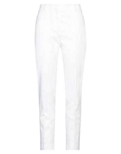 Shop Incotex Woman Pants White Size 30 Lyocell, Cotton, Elastane