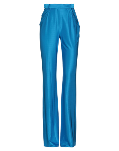 Shop Alexandre Vauthier Woman Pants Azure Size 4 Viscose, Elastane In Blue