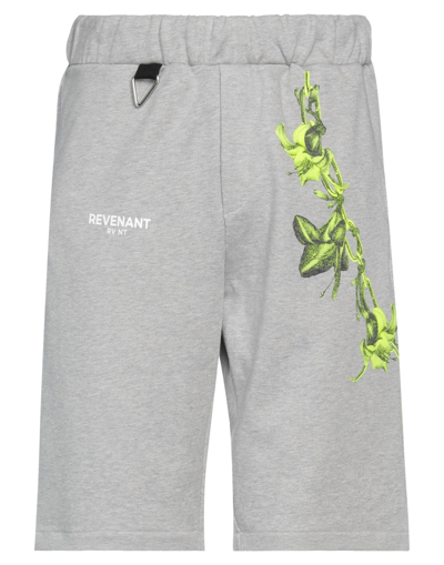 Shop Revenant Rv Nt Man Shorts & Bermuda Shorts Grey Size S Cotton