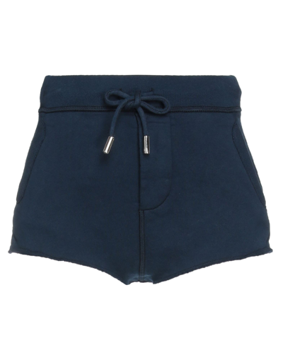 Shop Dsquared2 Woman Shorts & Bermuda Shorts Midnight Blue Size S Cotton, Elastane