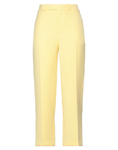 Shop Chloé Woman Pants Yellow Size 10 Silk