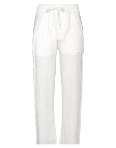 Shop Thom Krom Woman Pants White Size L Linen