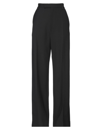 Shop Ambush Woman Pants Black Size 2 Polyester, Virgin Wool, Elastane