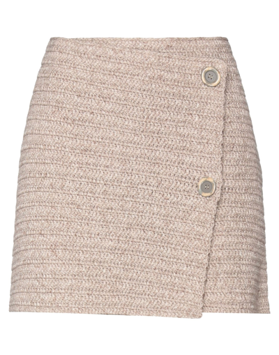 Acne Studios Mini Skirts In Beige
