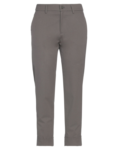 Shop Berwich Woman Pants Lead Size 6 Cotton, Elastane In Grey
