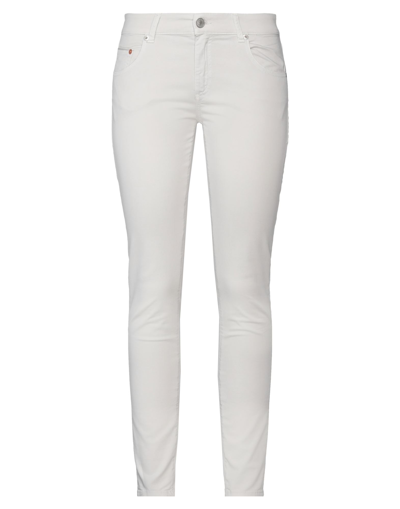 Shop Care Label Woman Pants Light Grey Size 29 Cotton, Elastane