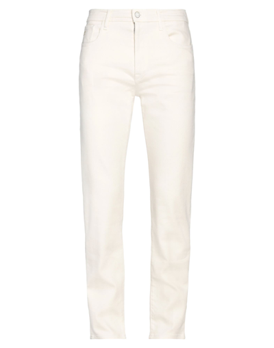 Shop Jacob Cohёn Man Jeans Ivory Size 30 Cotton, Lyocell, Elastomultiester, Elastane, Polyester In White