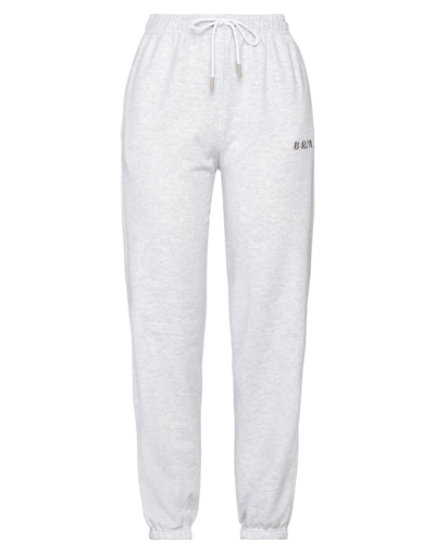 Shop Berna Woman Pants Light Grey Size L Cotton