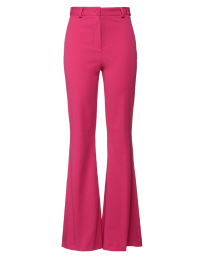 Shop Dixie Woman Pants Fuchsia Size M Polyester, Elastane In Pink