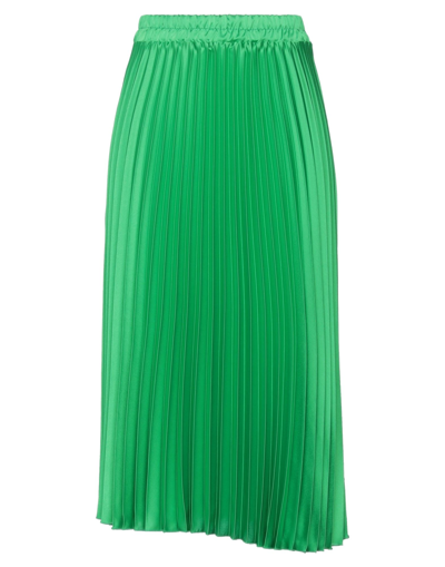 Shop Berna Woman Midi Skirt Emerald Green Size S Polyester