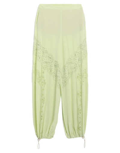 Shop Stella Mccartney Woman Pants Green Size 6-8 Silk
