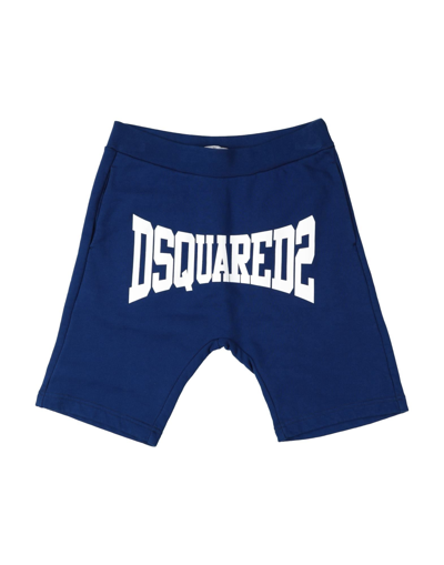 Dsquared2 Toddler Boy Shorts & Bermuda Shorts Bright Blue Size 4 Cotton, Elastane In Blue