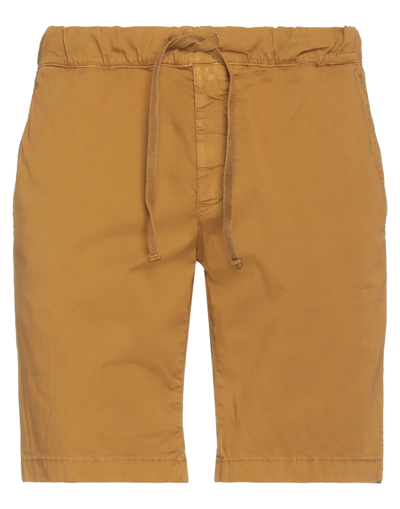 Shop Modfitters Man Shorts & Bermuda Shorts Camel Size Xl Cotton, Elastane In Beige