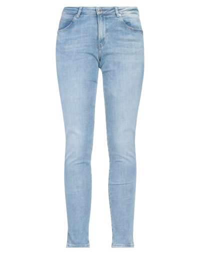 Shop Guess Woman Jeans Blue Size 26w-30l Cotton, Elastomultiester, Elastane