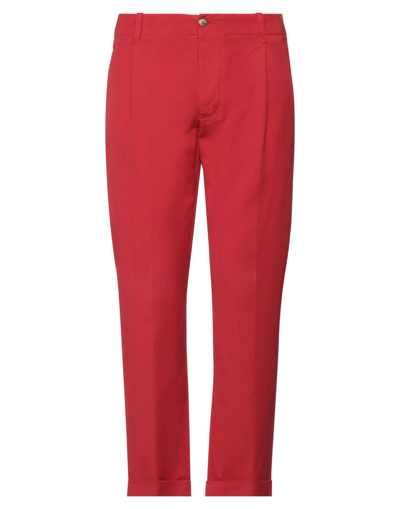 Shop Original Vintage Style Man Pants Red Size 34 Cotton