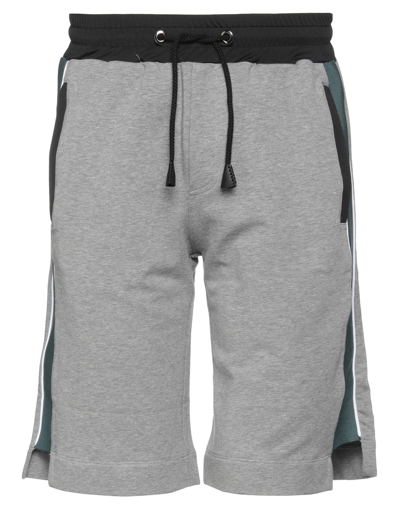 Trussardi Man Shorts & Bermuda Shorts Grey Size Xl Cotton, Elastane, Polyester In Grey