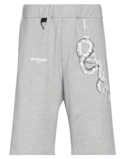 Shop Revenant Rv Nt Man Shorts & Bermuda Shorts Grey Size M Cotton
