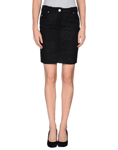 Shop Galliano Mini Skirts In Black