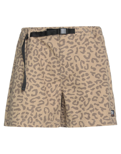 Shop Element Man Shorts & Bermuda Shorts Camel Size S Cotton In Beige
