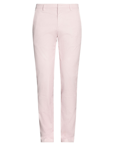 Shop Michael Coal Man Pants Light Pink Size 32 Cotton, Elastane
