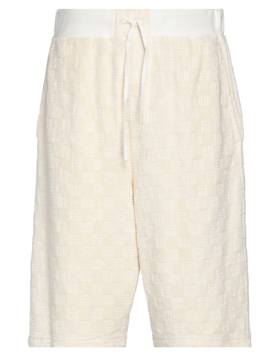 Shop Ambush Man Shorts & Bermuda Shorts Ivory Size Xs Cotton, Polyamide, Elastane In White