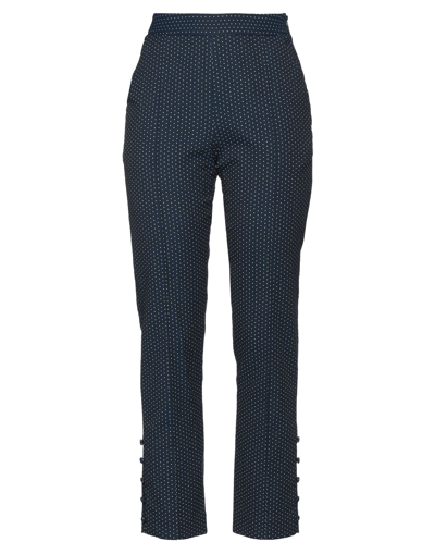 Shop Rosie Assoulin Woman Pants Midnight Blue Size 6 Cotton, Polyamide, Elastane, Silk