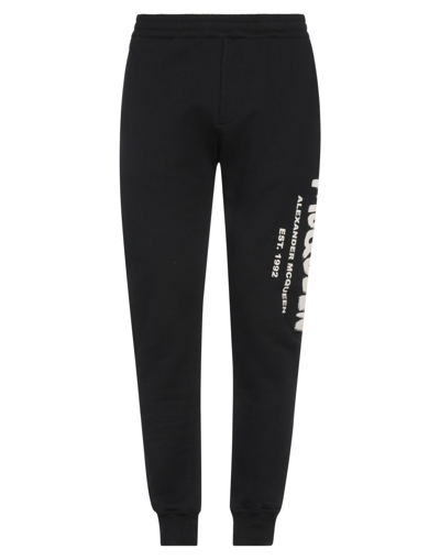 Alexander Mcqueen Black Mcqueen Graffiti Jogging Pants In Black