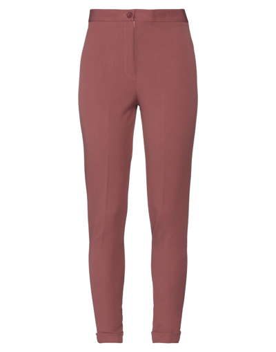 Shop Spago Donna Woman Pants Pastel Pink Size 4 Polyester, Elastane