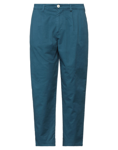 Shop Berna Man Pants Slate Blue Size 32 Cotton, Elastane