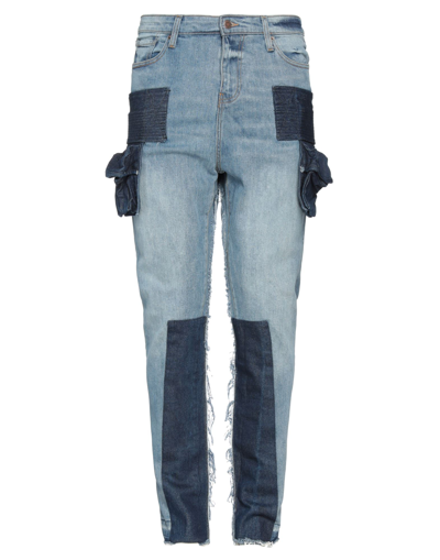 Shop Val Kristopher Val. Kristopher Man Jeans Blue Size 32w-30l Cotton, Elastane