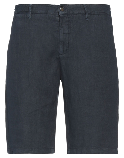 Shop Liu •jo Man Man Shorts & Bermuda Shorts Midnight Blue Size 28 Linen