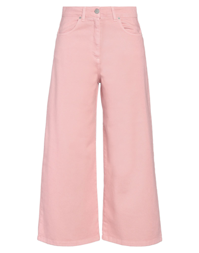 Shop Exte Woman Jeans Pastel Pink Size 10 Cotton, Elastane