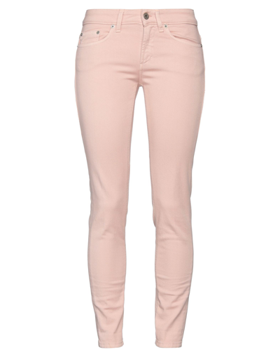 Shop Dondup Woman Pants Blush Size 25 Cotton, Elastane In Pink
